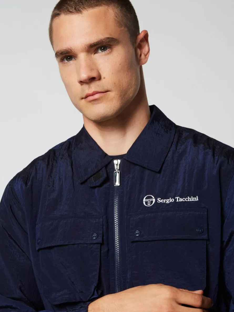 Devonte Track Jacket- Maritime Blue