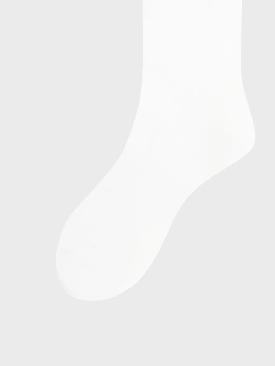 Prep Crew High Socks- White