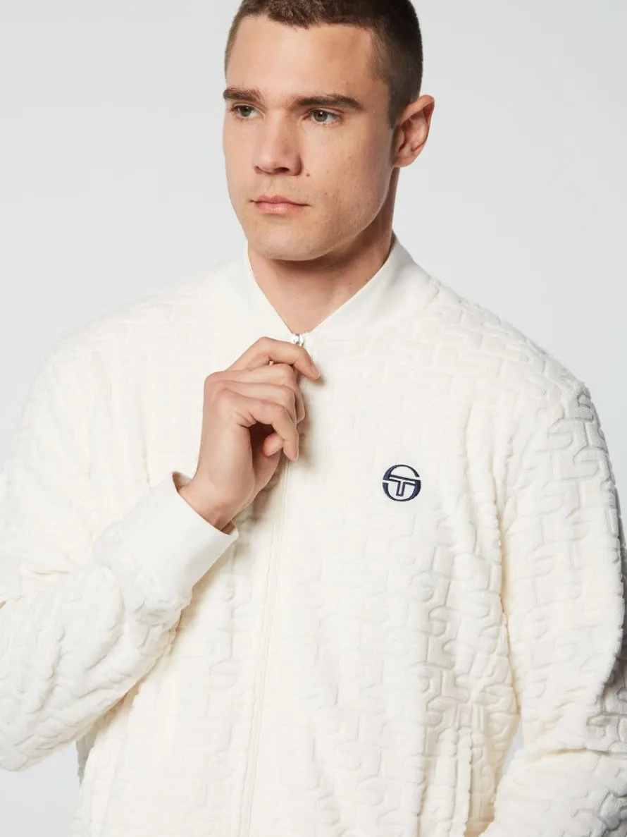Livata Monogram Track Jacket- Gardenia
