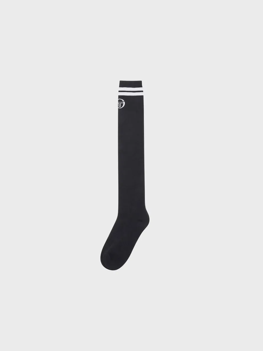 Prep Knee High Socks- Black