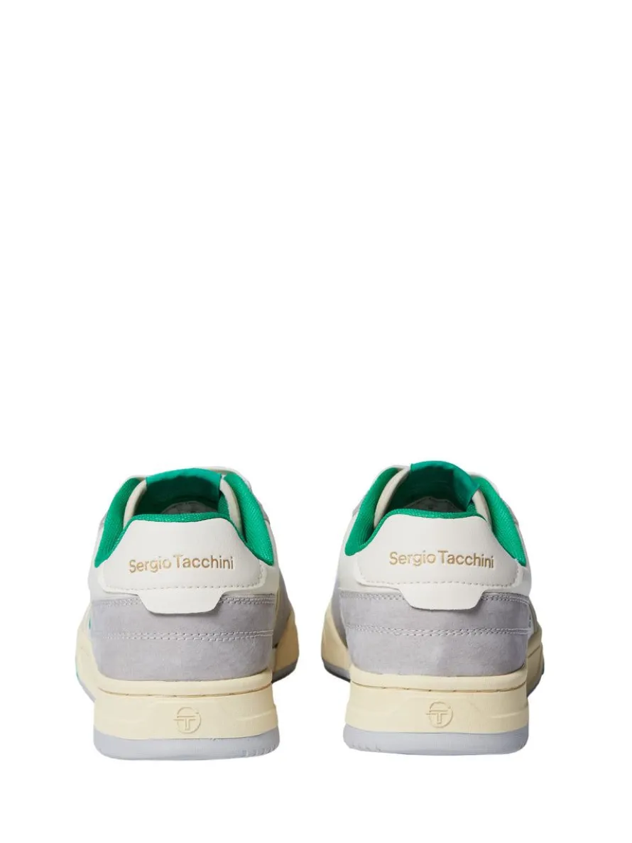 Prime Shot Da Sneaker- Antique White/ Almond Oil/ Bright Green
