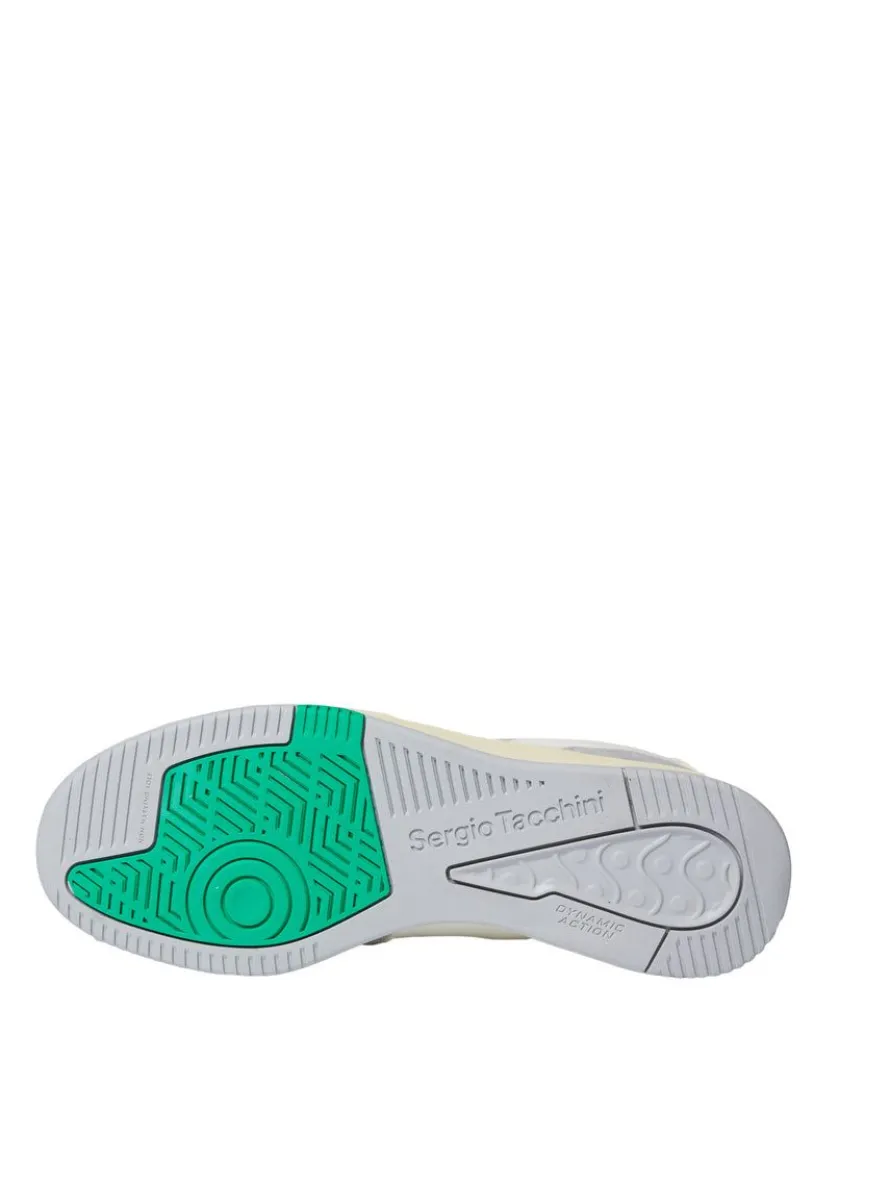 Prime Shot Da Sneaker- Antique White/ Almond Oil/ Bright Green