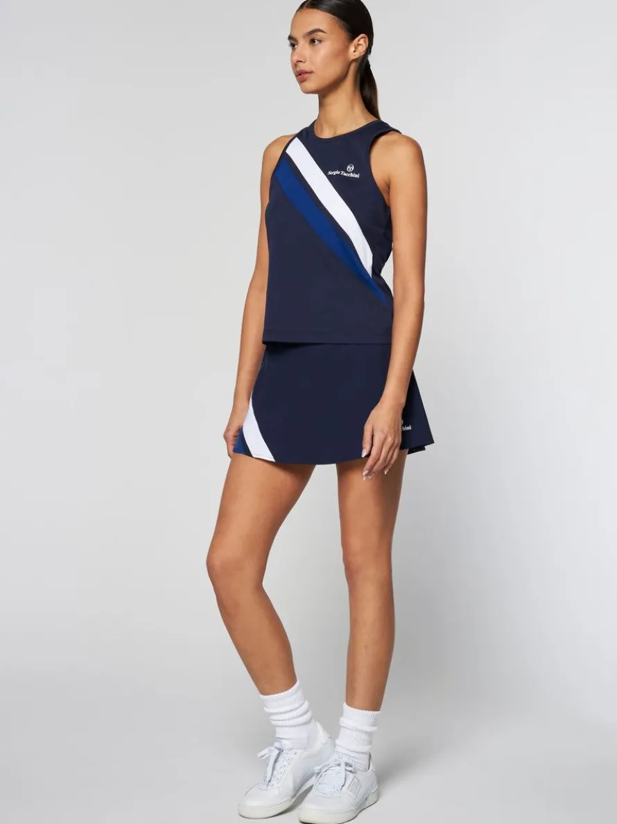 Women'S Ortica Tennis Tank- Maritime Blue