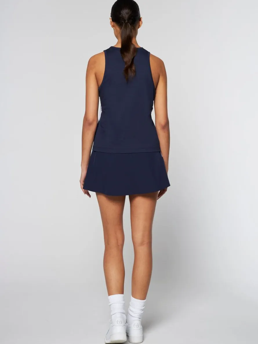 Women'S Ortica Tennis Tank- Maritime Blue