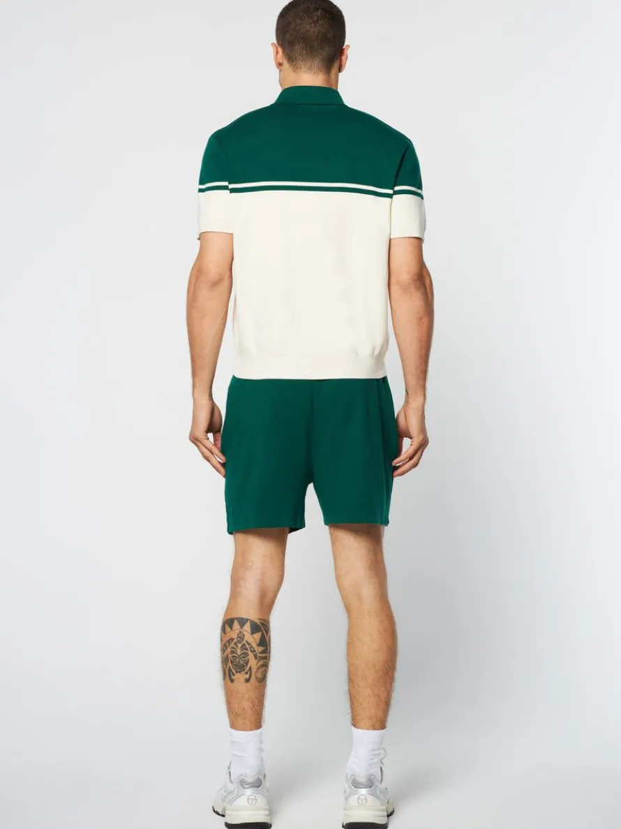 Roselli Knit Polo- Evergreen