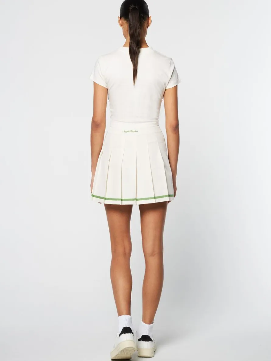 Kalkman Tennis Skirt- Gardenia