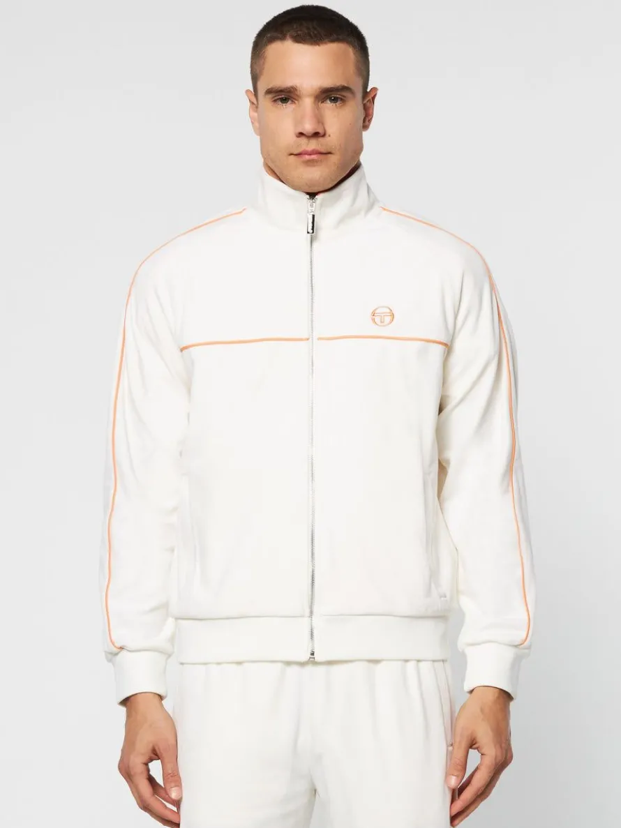 Lioni Velour Track Jacket Archivio- Gardenia