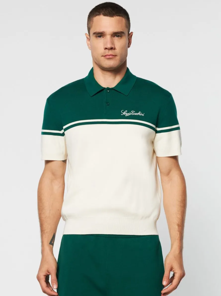 Roselli Knit Polo- Evergreen