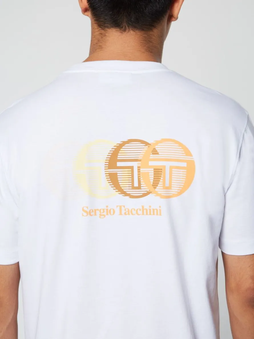Tenda T-Shirt- Brilliant White/ Tangerine
