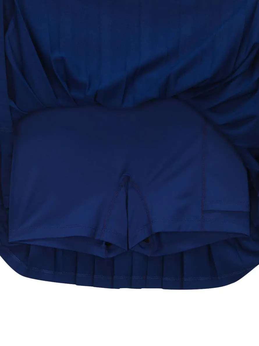 Scratch Staff Pleated Skort- Navy