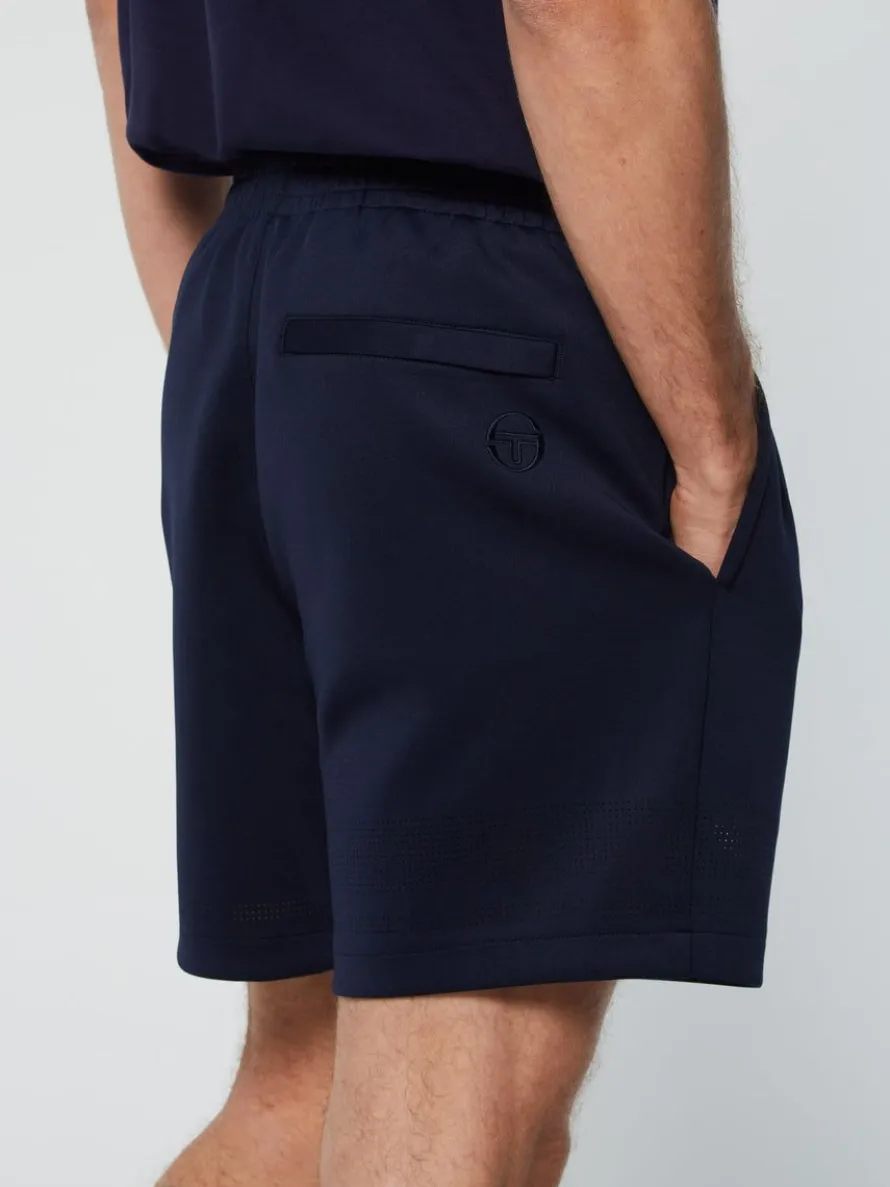 Perforata Short- Maritime Blue