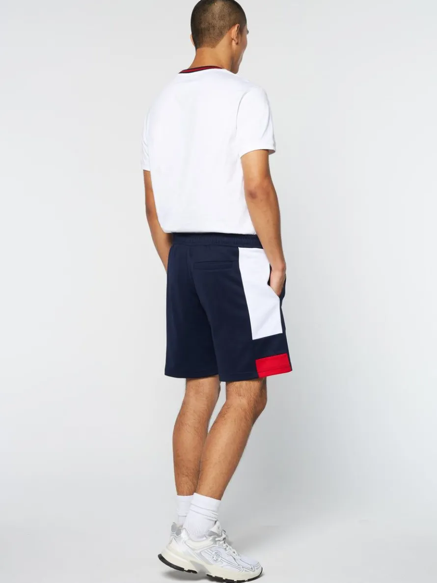 Cole Shorts- Maritime Blue/ White