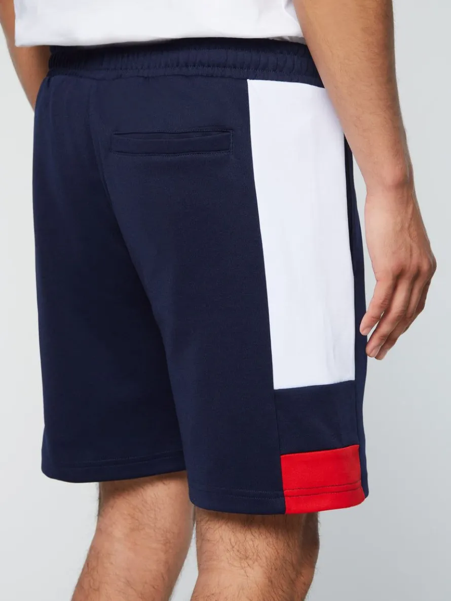 Cole Shorts- Maritime Blue/ White