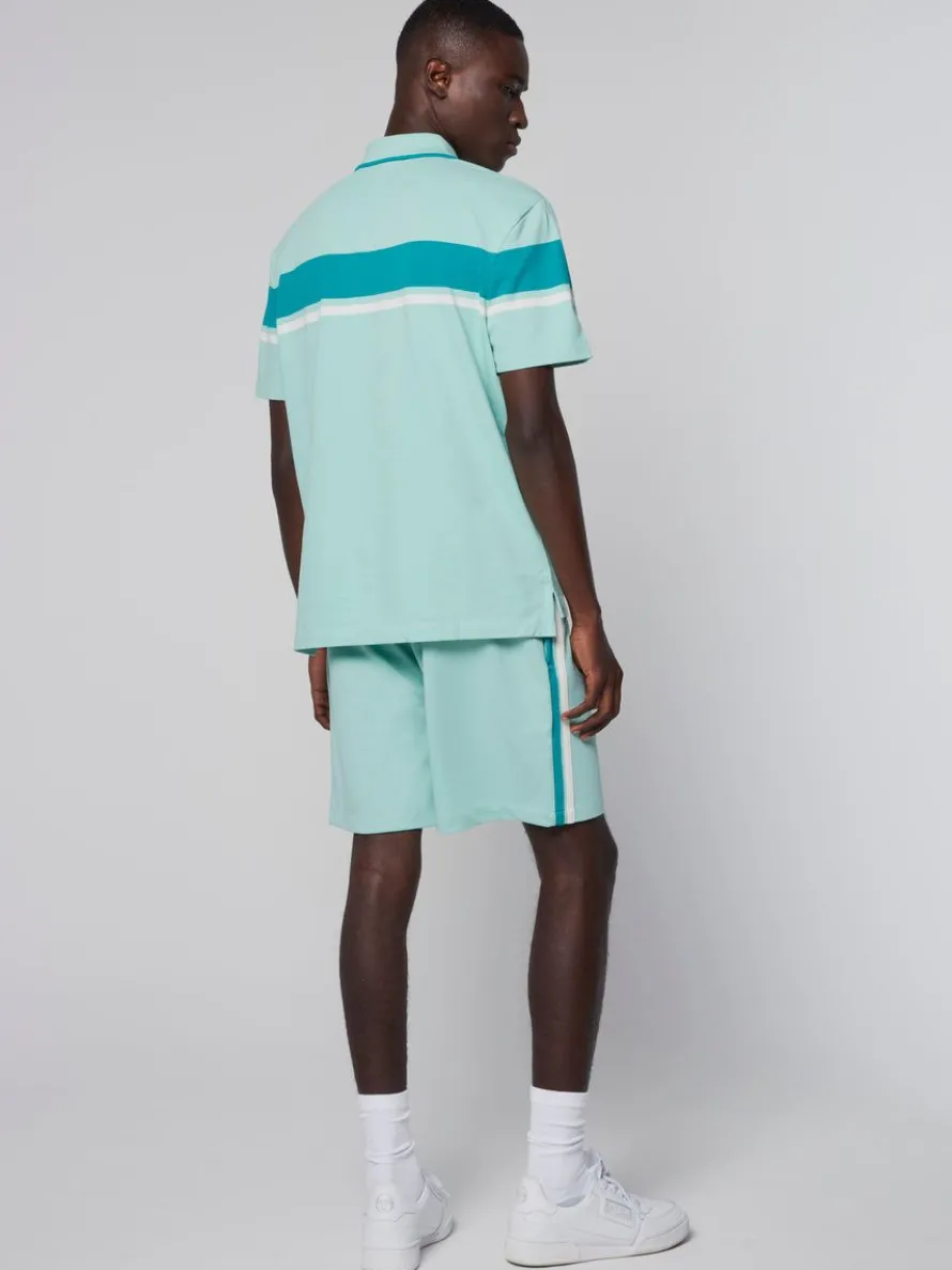 Damarindo Polo- Ocean Wave/ Blue Grass