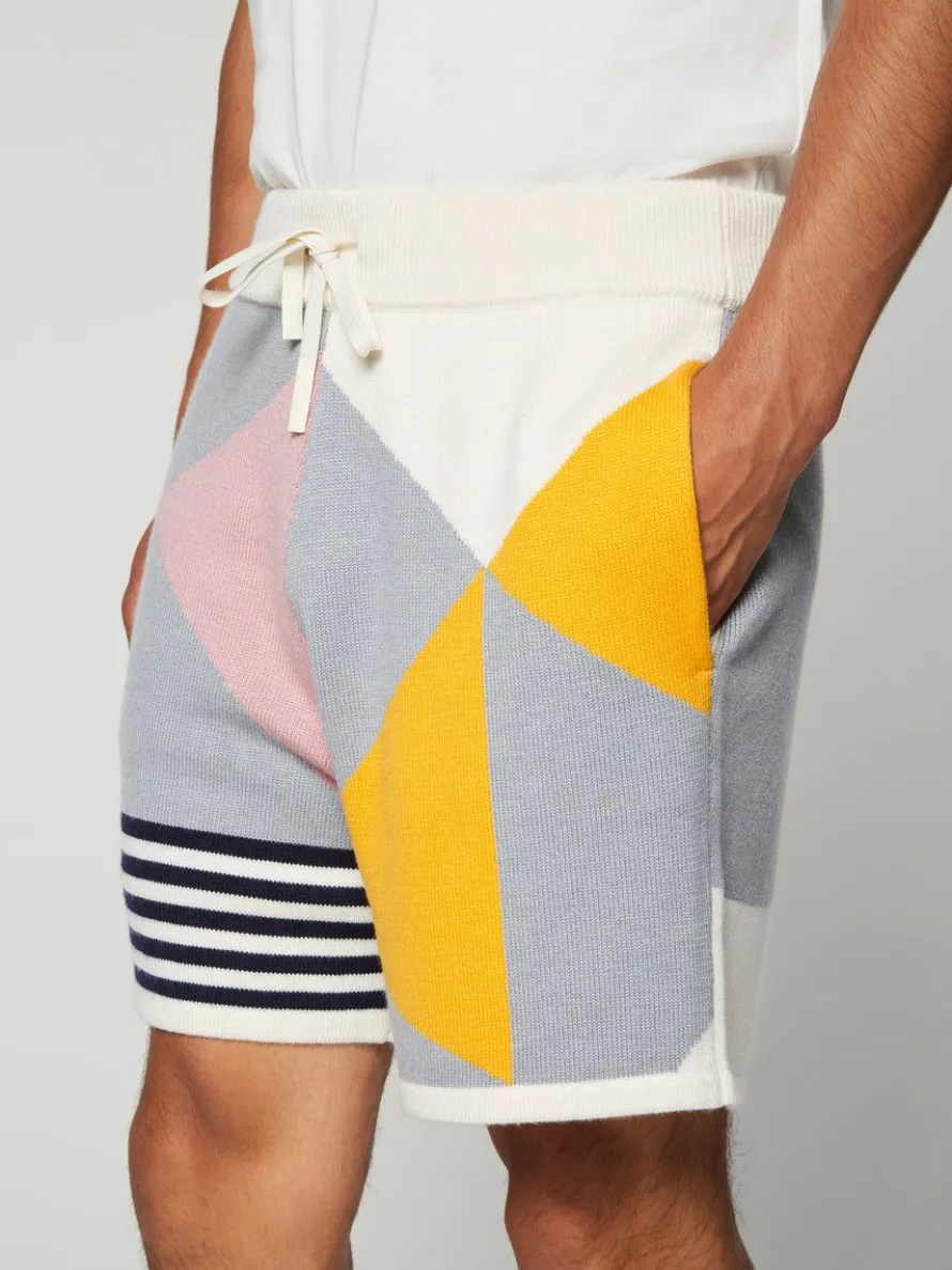 Geo Knit Short- Multi