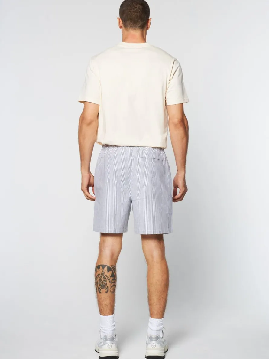 Cosimo Oxford Shorts- Maritime Blue