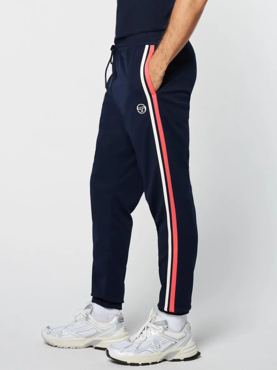 Damarindo Track Pant Archivio- Gardenia/ Maritime Blue