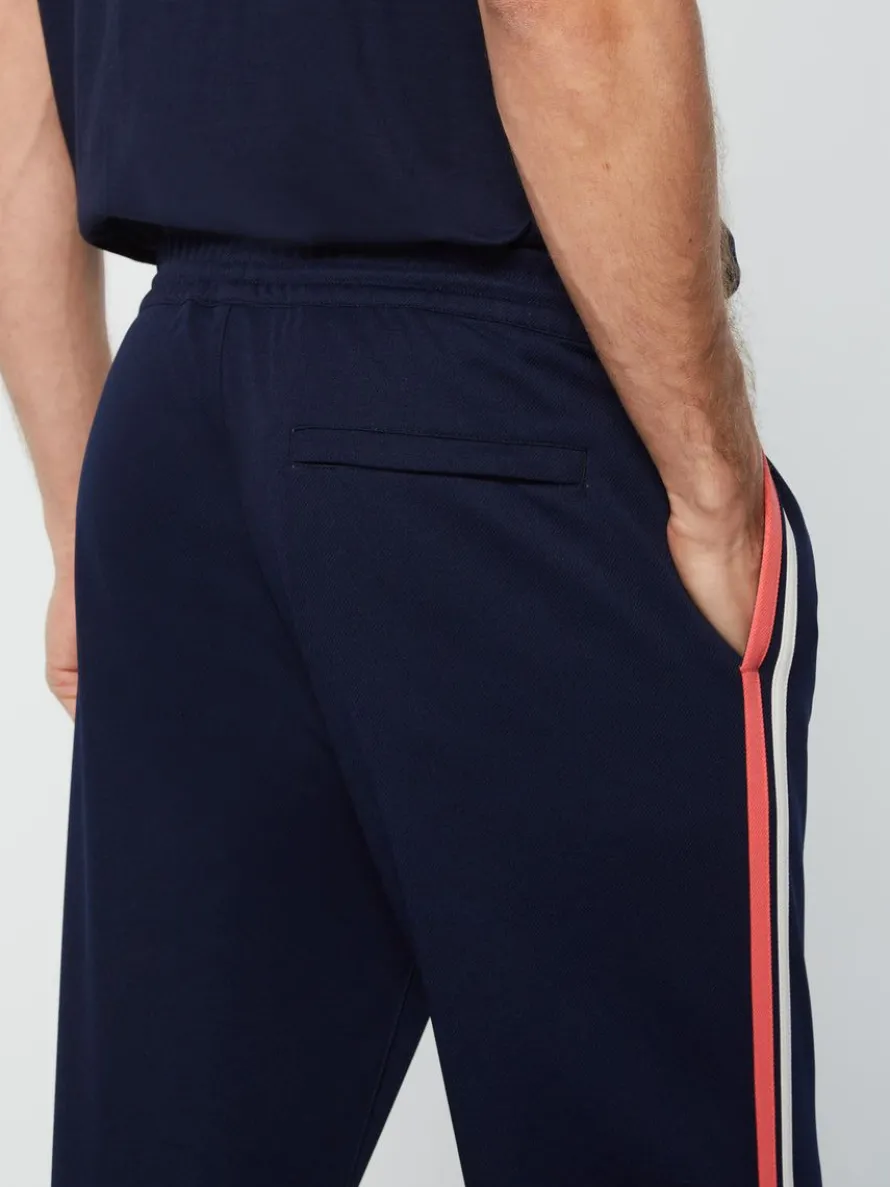 Damarindo Track Pant Archivio- Gardenia/ Maritime Blue