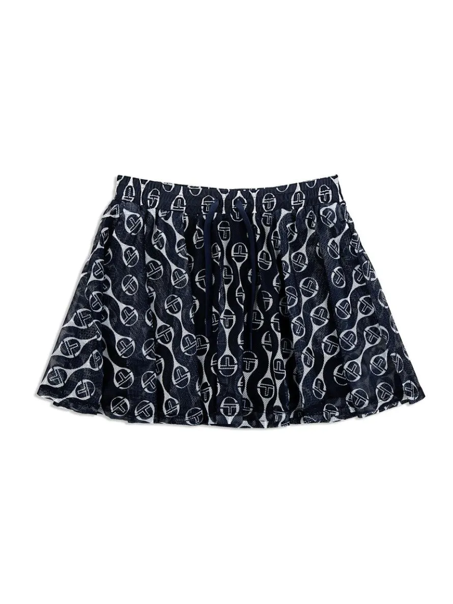 Lesi Mesh Skirt- Maritime Blue