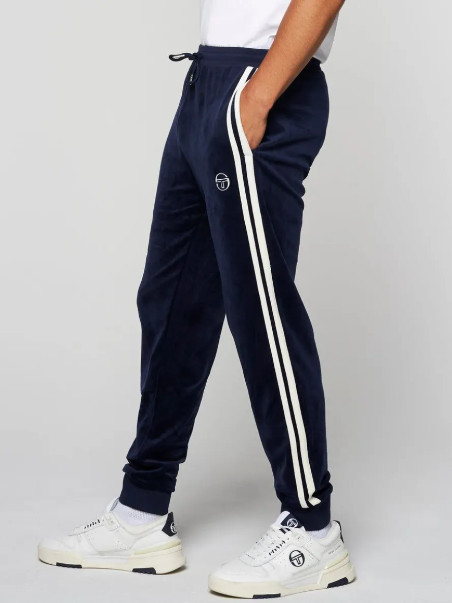 Damarindo Velour Track Pant- Maritime Blue