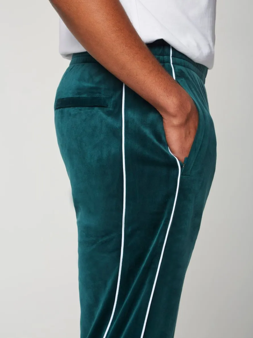 Lioni Velour Track Pant- Botanical Garden