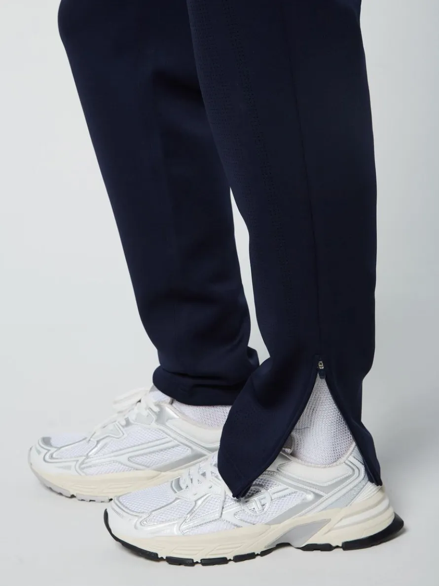 Perforata Track Pant-Maritime Blue