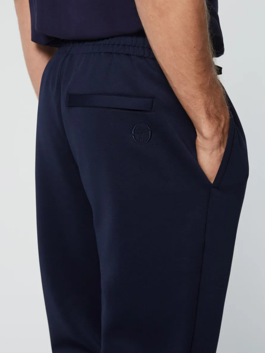 Perforata Track Pant-Maritime Blue