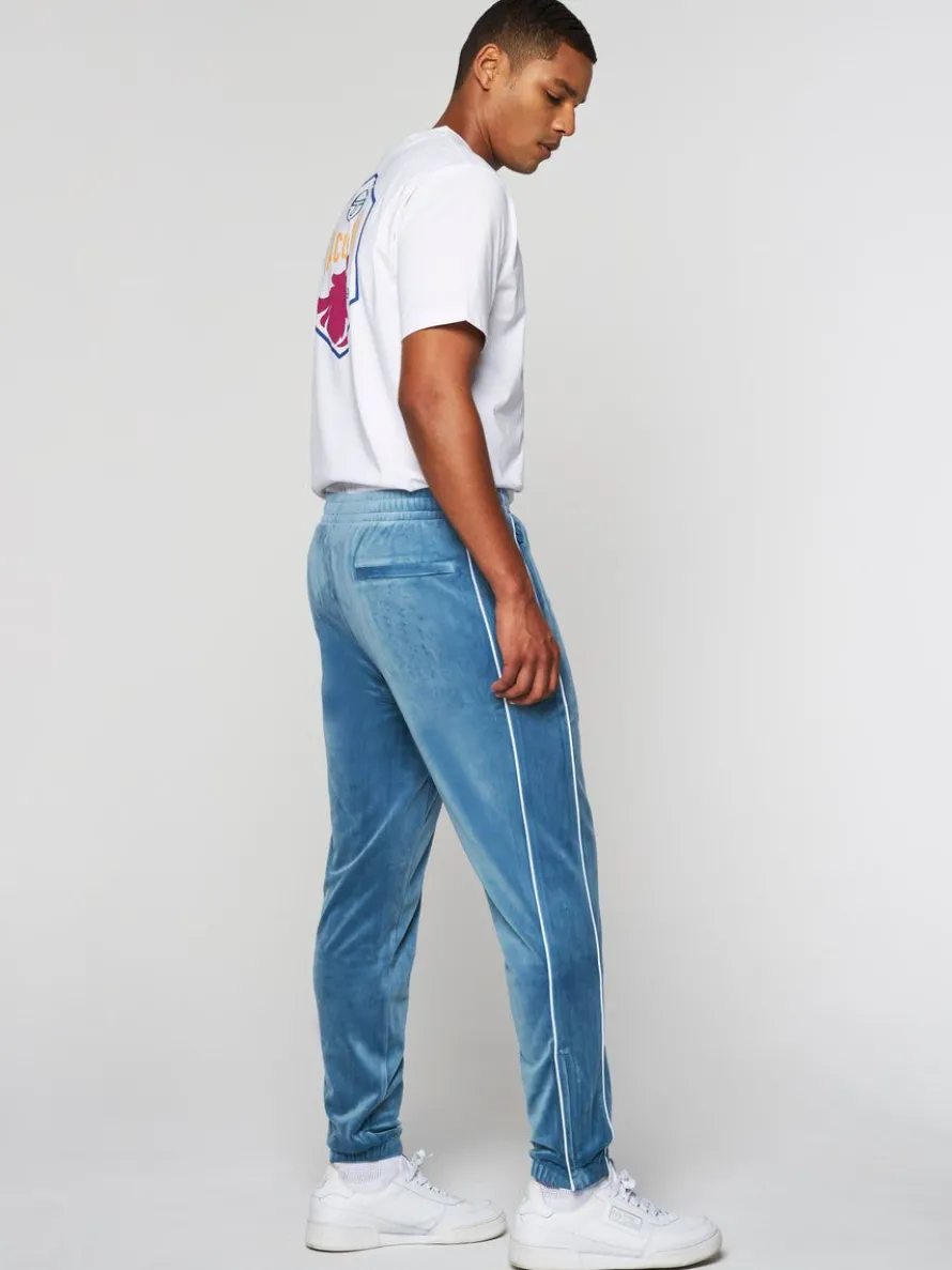Lioni Velour Track Pant- Stellar