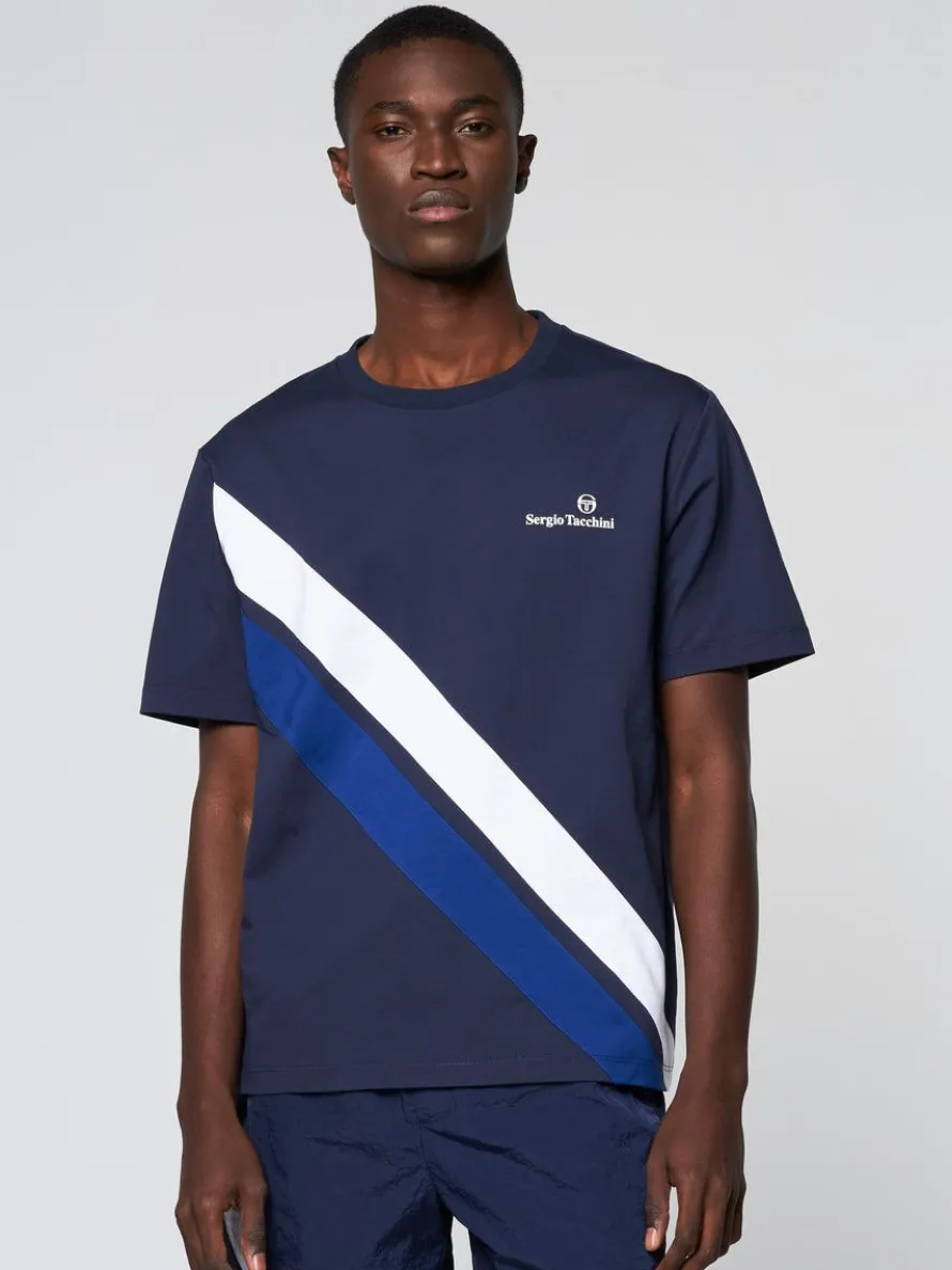 Ortica Tennis T-Shirt- Maritime Blue