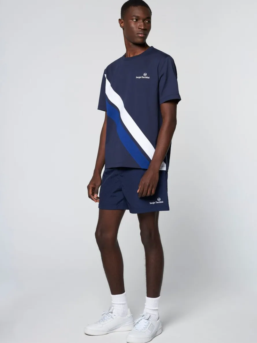 Ortica Tennis T-Shirt- Maritime Blue