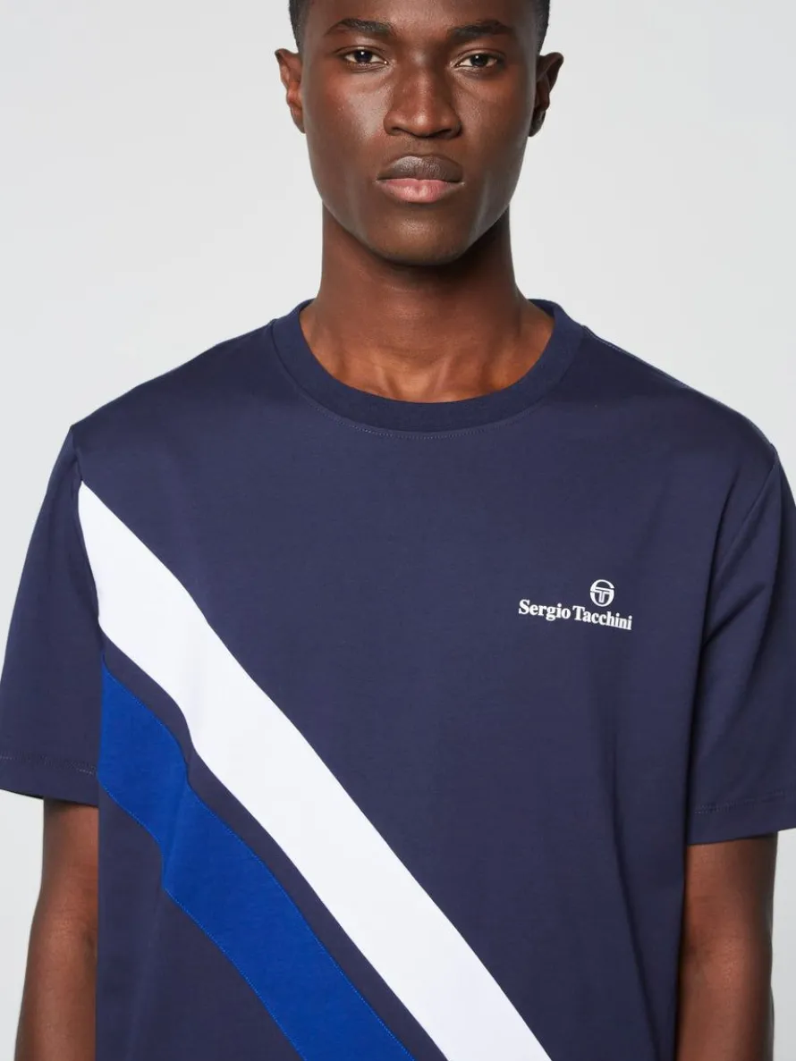 Ortica Tennis T-Shirt- Maritime Blue