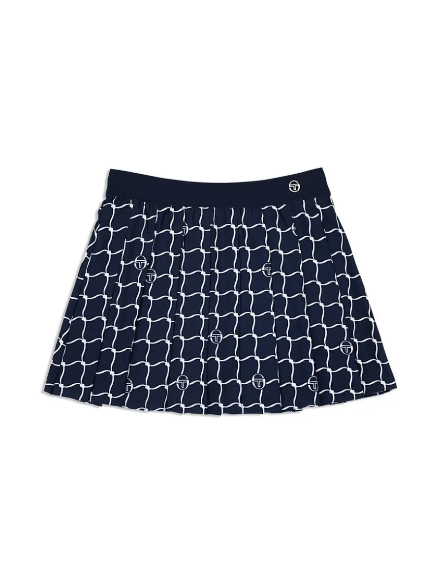 Orazio Printed Skort- Maritime Blue