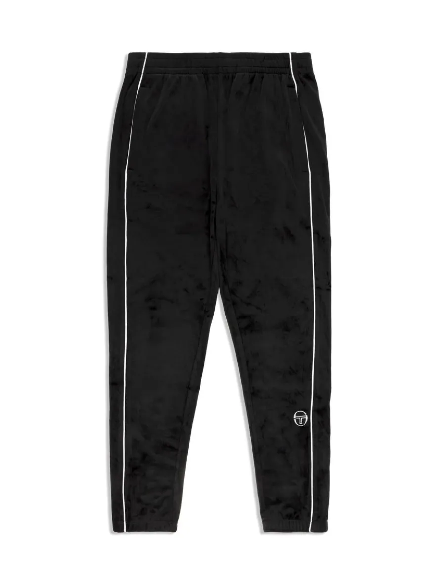 Lioni Velour Track Pant- Black Beauty