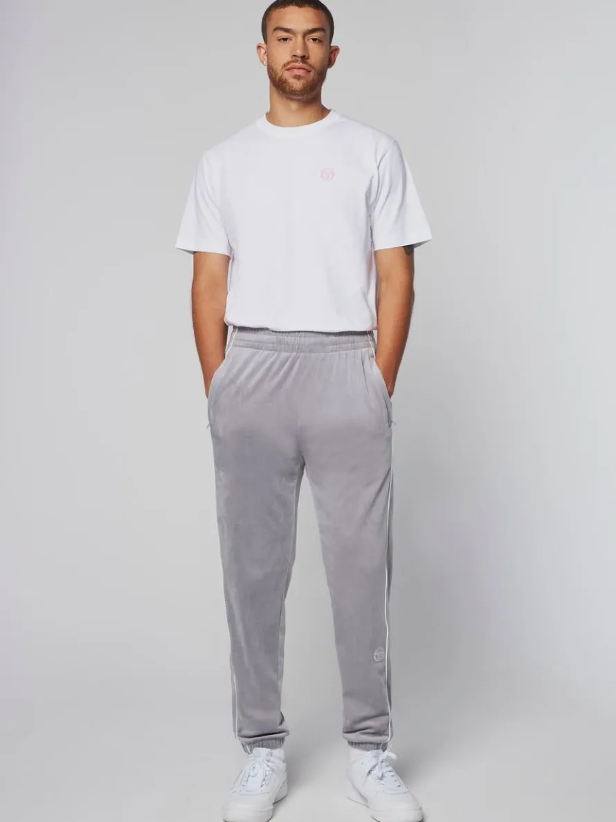 Sovana Velour Track Pant- Sleet