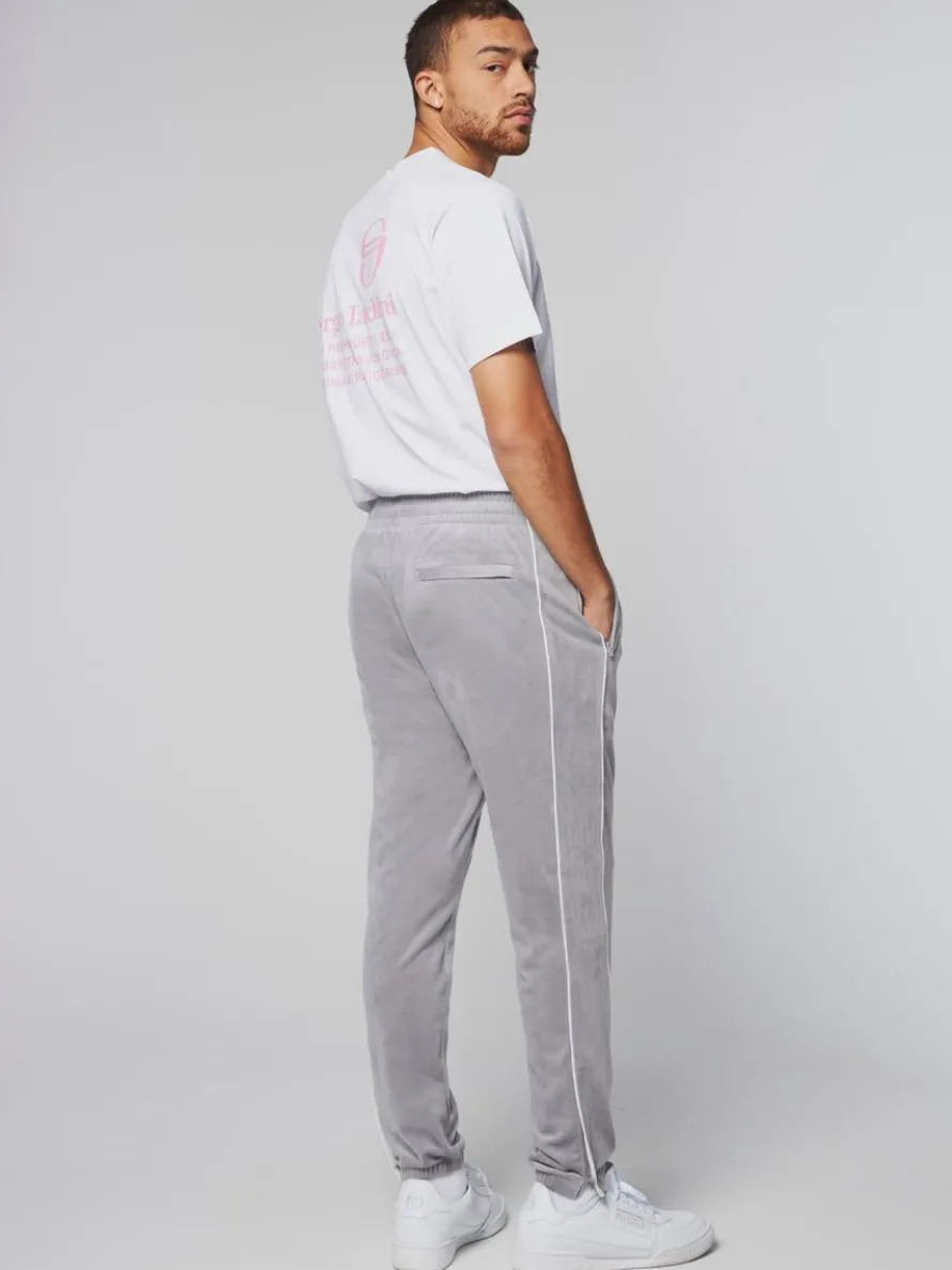 Sovana Velour Track Pant- Sleet
