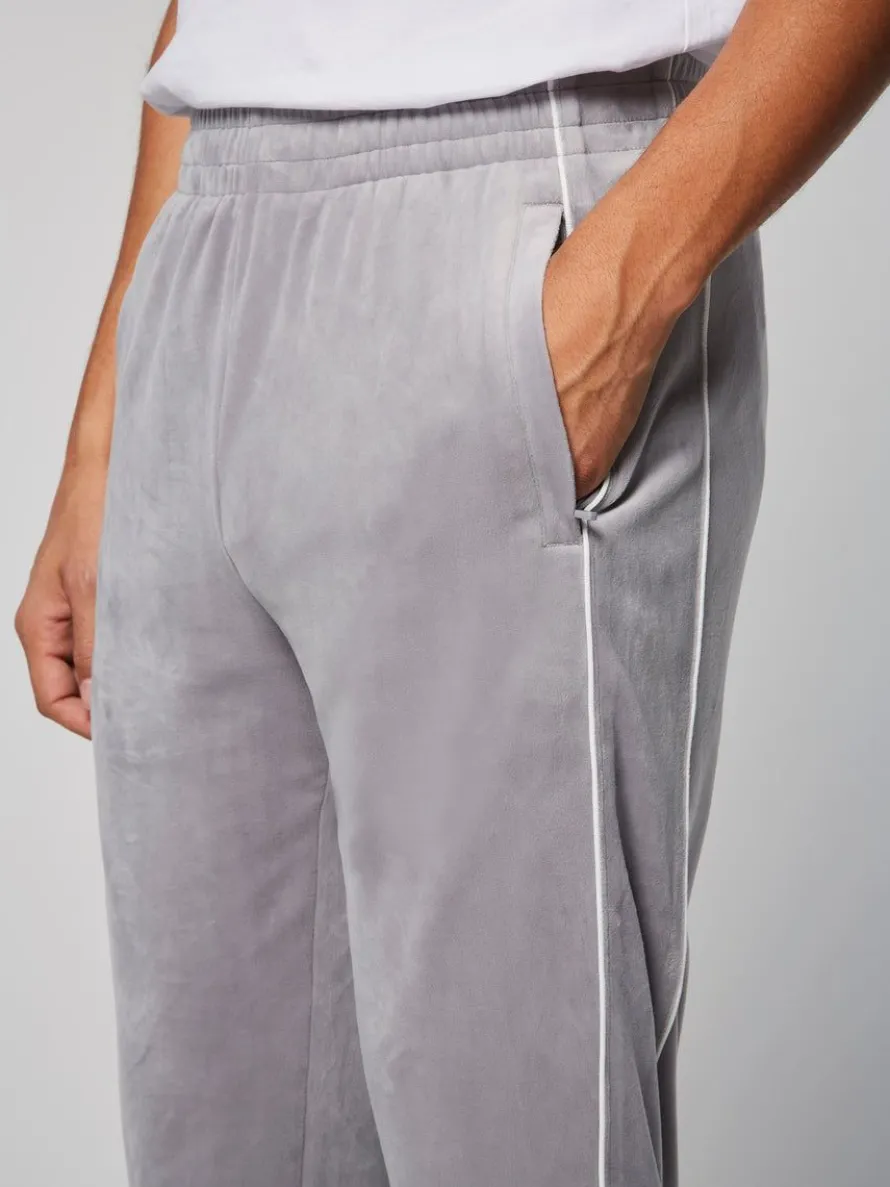 Sovana Velour Track Pant- Sleet
