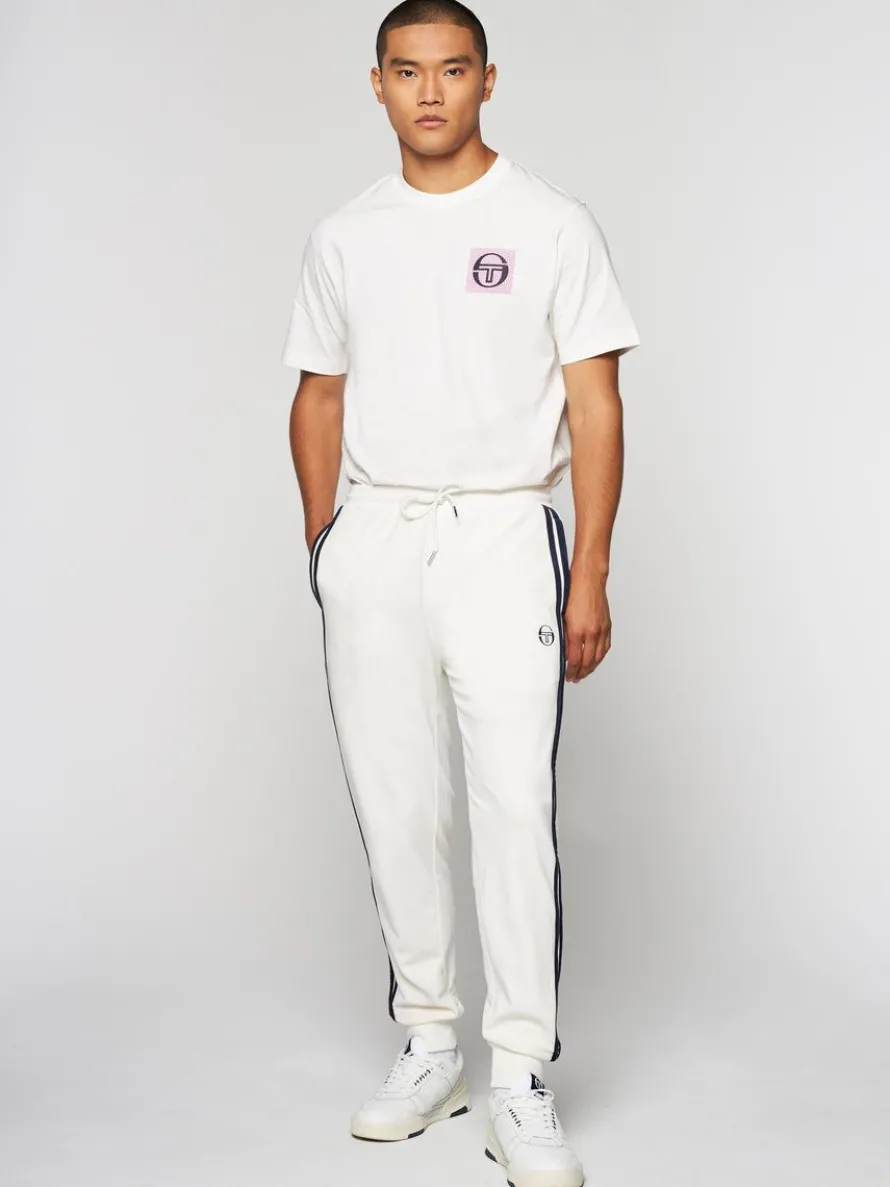Damarindo Velour Track Pant- Gardenia