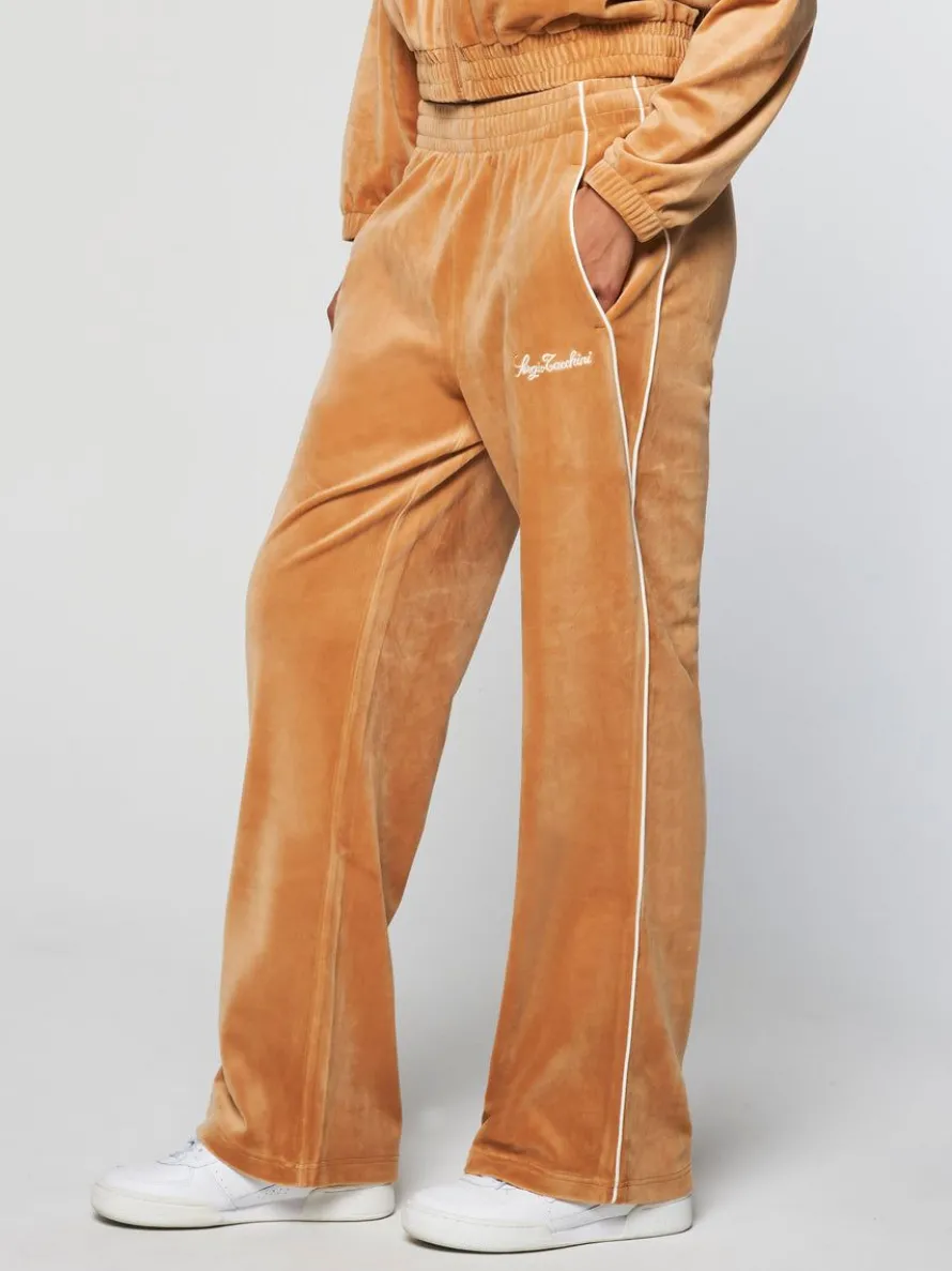 Mare Velour Pant- Meerkat