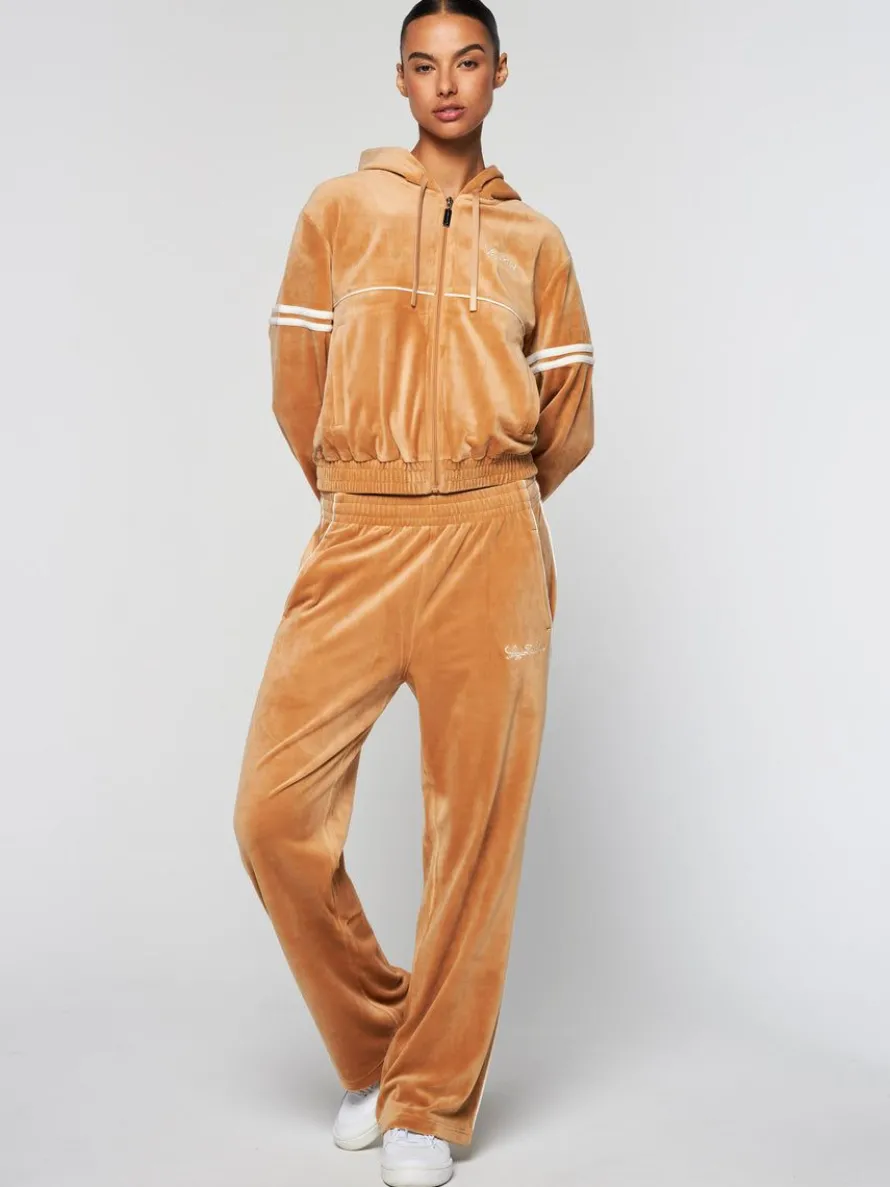 Mare Velour Pant- Meerkat