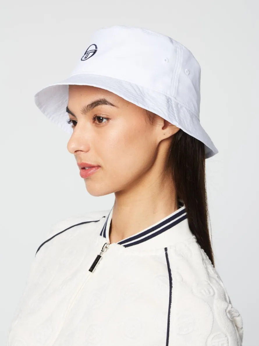 Vacanza Bucket Hat- Brilliant White