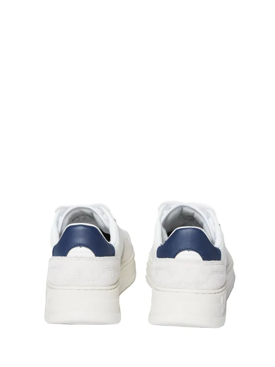 Court Classic Mp Sneaker- White/ Antique White/ Maritime Blue