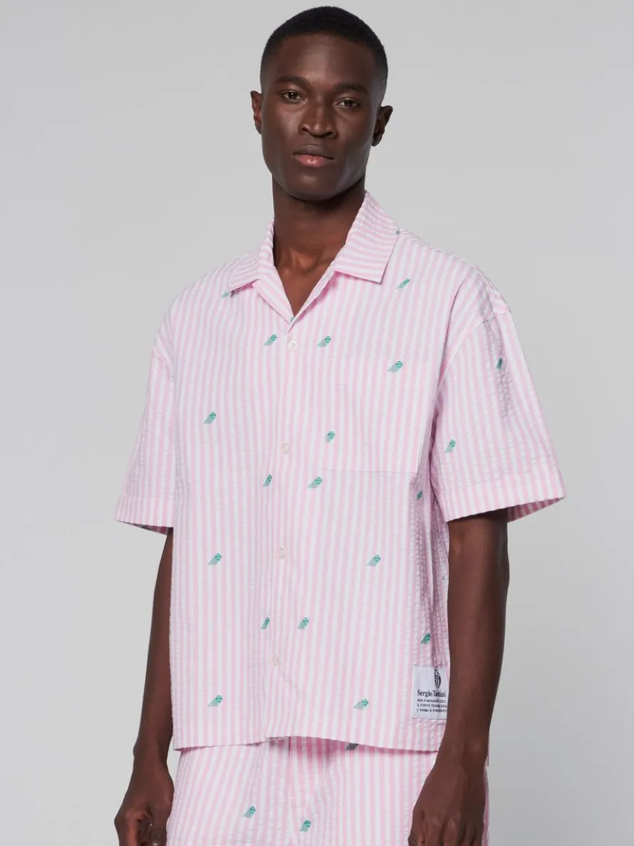 Granda Camp Shirt-Begonia Pink