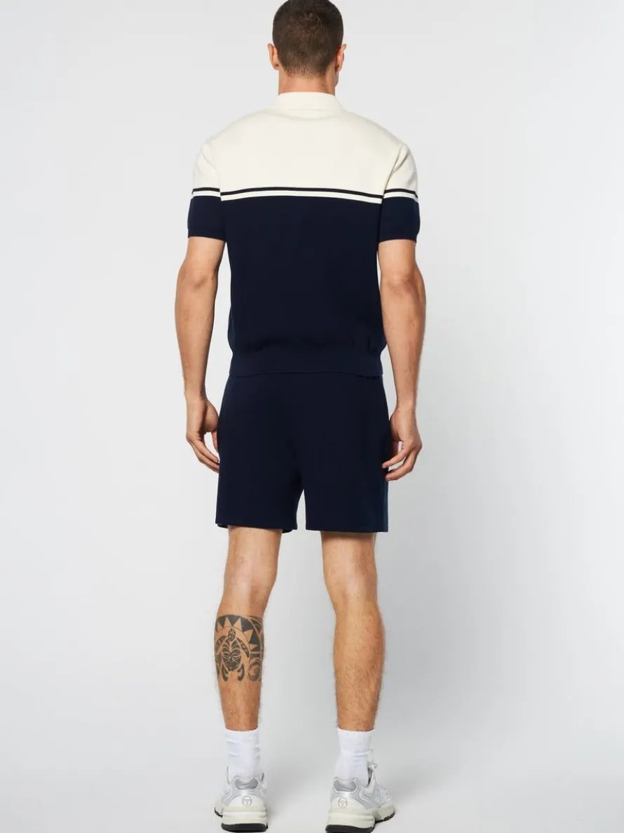 Roselli Knit Polo- Gardenia