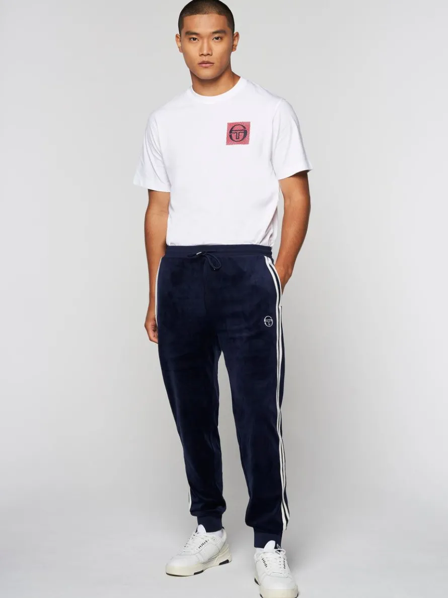 Damarindo Velour Track Pant- Maritime Blue