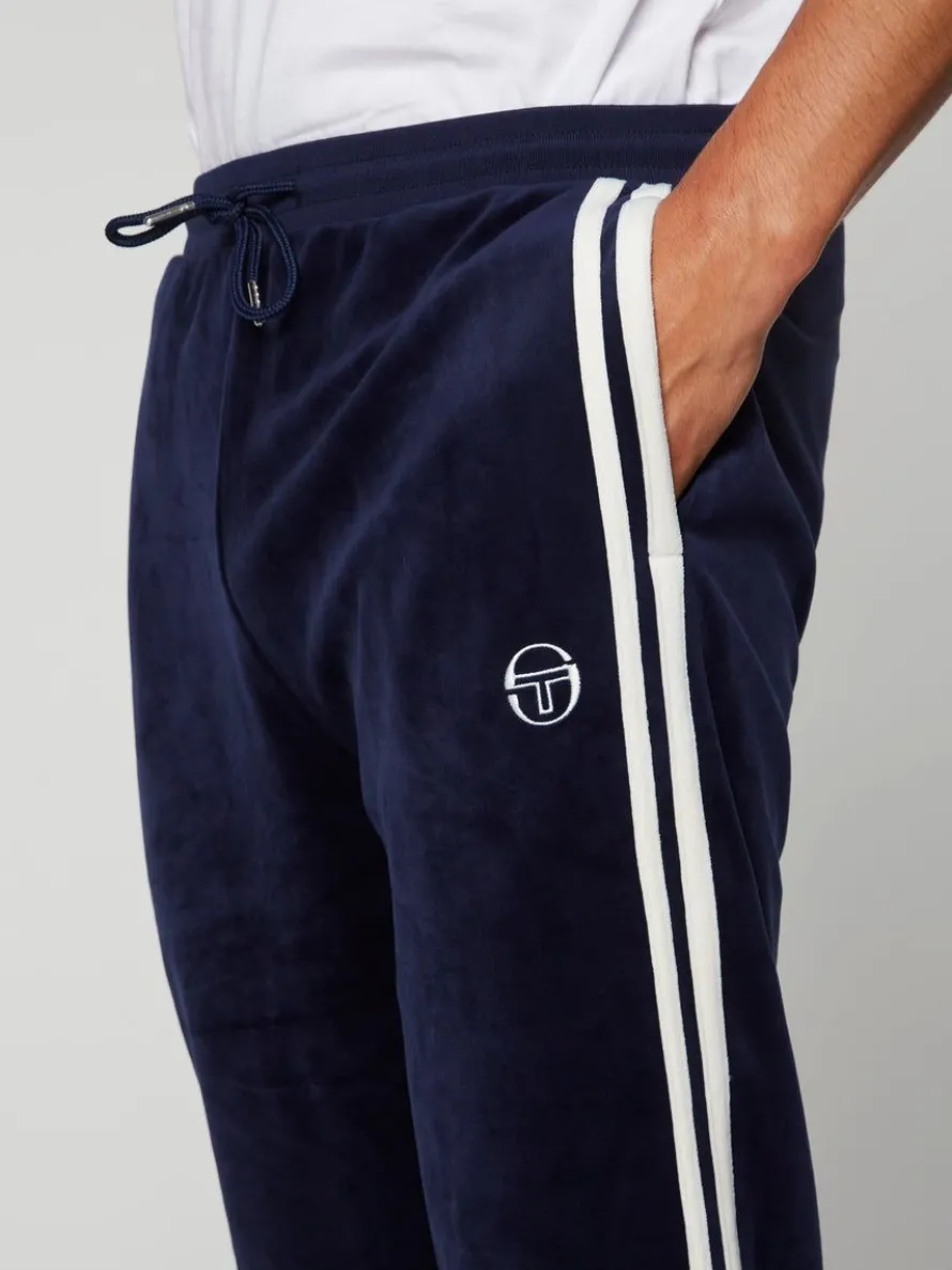 Damarindo Velour Track Pant- Maritime Blue