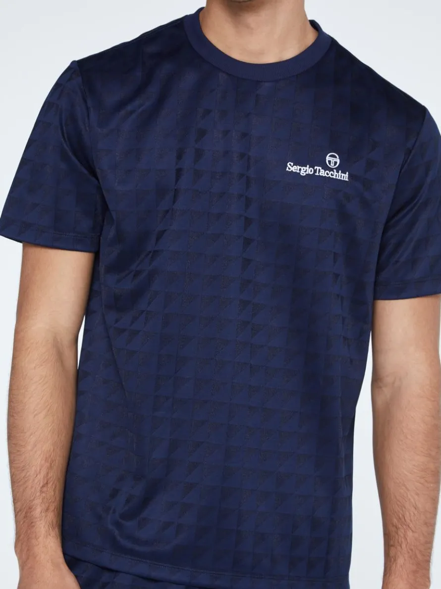 Geo T-Shirt-Maritime Blue