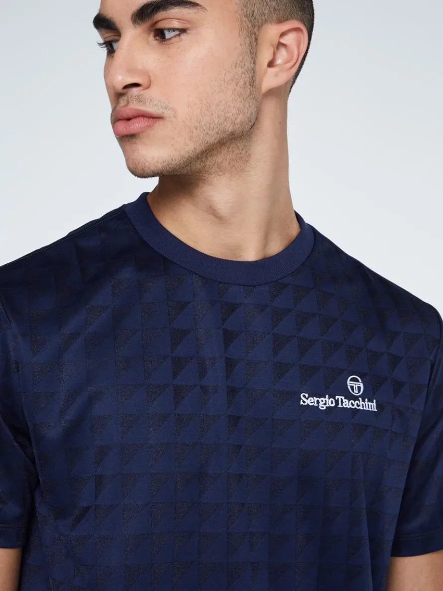 Geo T-Shirt-Maritime Blue