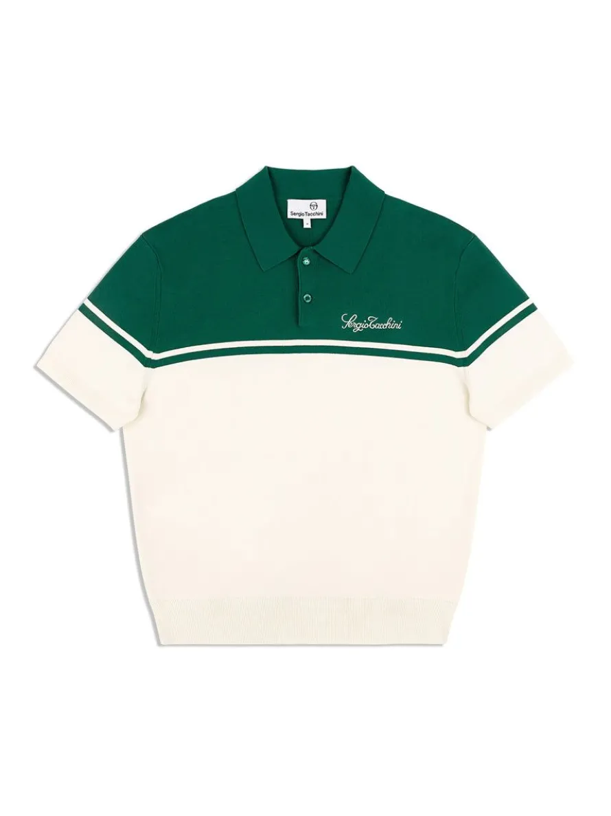 Roselli Knit Polo- Evergreen