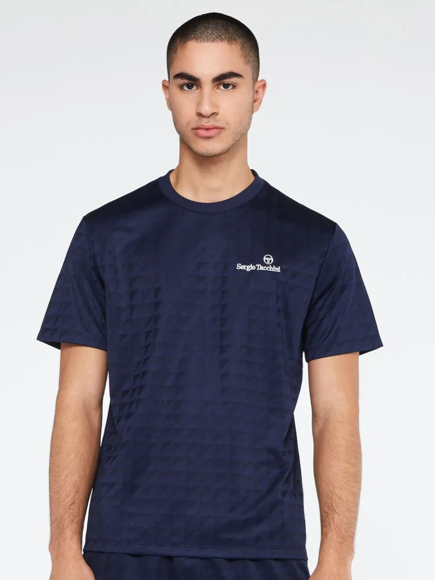 Geo T-Shirt-Maritime Blue