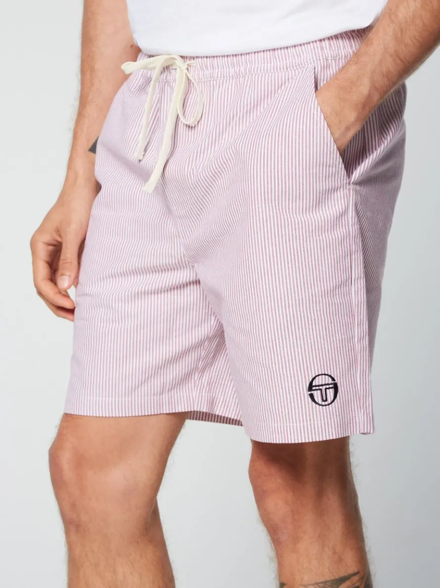 Cosimo Oxford Shorts- Wild Rose